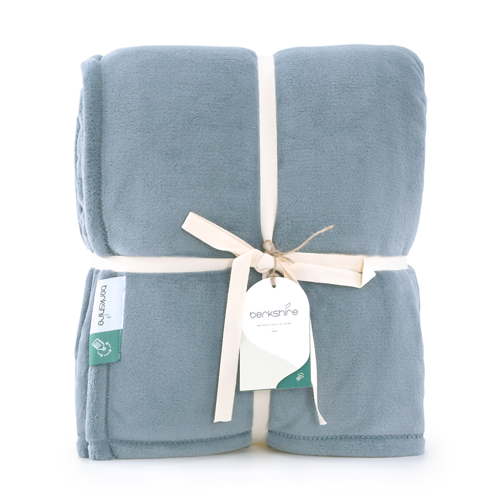 Berkshire Recycled Serasoft Blanket Full/Queen, Blue