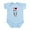 Sky Blue, variant on CafePress - Boston Terrier Infant Bodysuit - Baby Light Bodysuit, Size Newborn - 24 Months