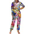 thumbnail image 2 of Kirby Men's Hooded Jumpsuit - Zip Up One Piece Pajamas Soft Cozy Winter Warm Plush Loungewear, 2 of 8
