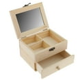thumbnail image 2 of Caja de madera Ormromra grande con tapa natural multiusos, 2 of 6