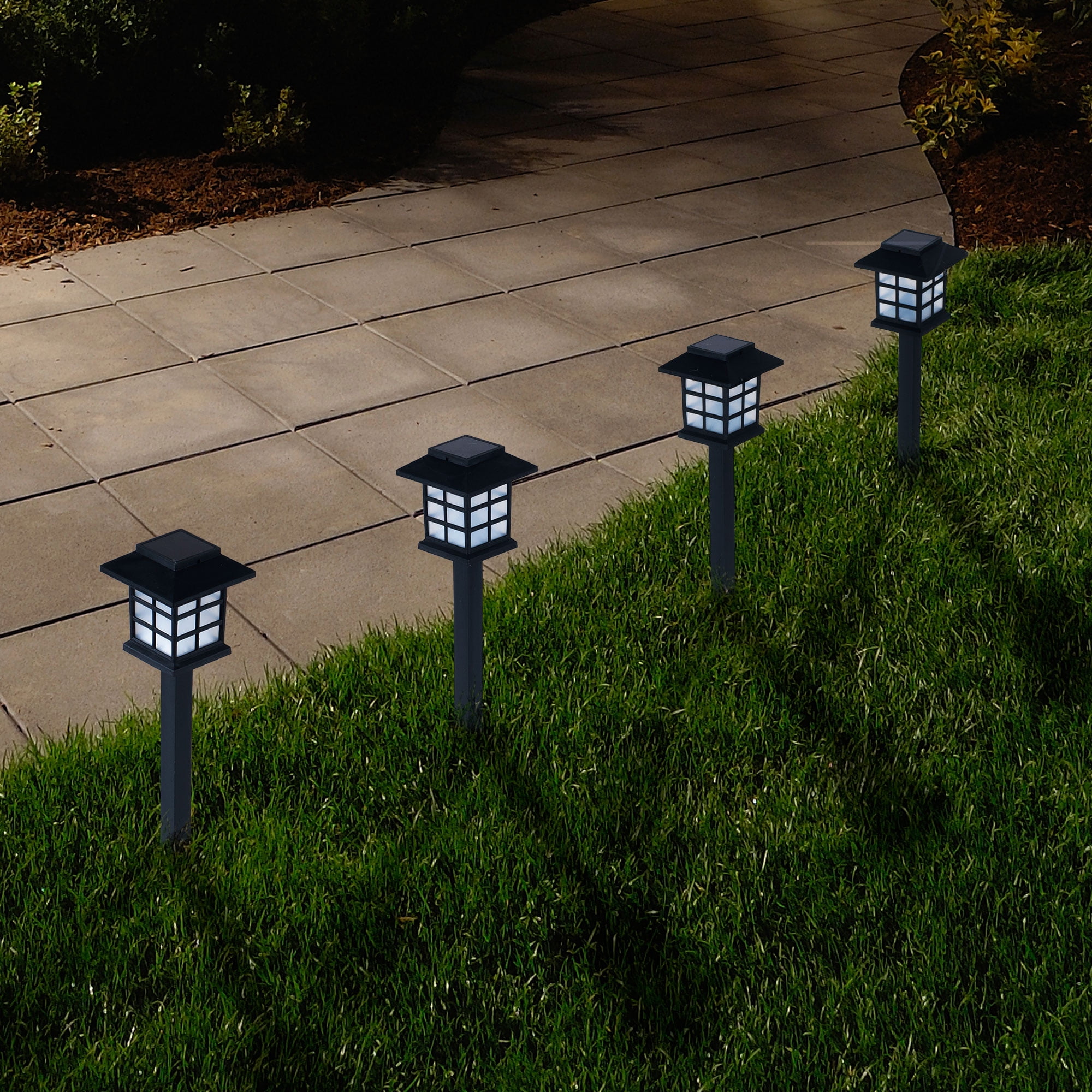 Outdoor Lantern Solar Landscaping Lights Set Of 6 By Pure Garden