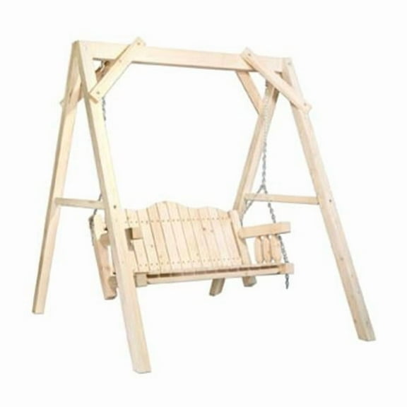 Lawn Swing with ''A'' Frame-Homestead Collection-Clear Exterior Finish