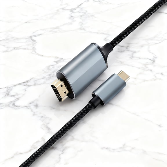 Lulaven 4K USB C to HDMI Cable 6ft Type C Adapter for iPhone 16 15 MacBook