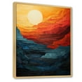 thumbnail image 2 of Designart "Horizon of a Bold Sunrise IV" Landscape & Nature Floater Framed Wall Decor, 2 of 7