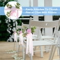 thumbnail image 5 of Wedding Aisle Decorations Pew Flowers for Wedding Ceremony Chair Floral Decoration Artificial Flowers, Pink 6 Pack, 5 of 6