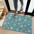 thumbnail image 2 of Blue Christmas Snowflake and Star Pattern Door Rugs,Washable Non Slip Door Mats Indoor,Decorative Door Mats,Entry Mat Indoor for Entrance,Bedroom,Kitchen,Bathroom,20"x32", 2 of 6