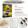 thumbnail image 6 of Zen Canvas Wall Art Zen Stone Painting Prints Spa Meditation Painting Artwork for Spa Yoga Room Bathroom Wall Decor Frame (12.00" x 18.00", Zen 1), 6 of 6