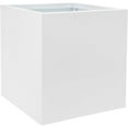 thumbnail image 4 of Steel Planter Box, 17" x 17" x 18" Square Planter Metal Box Tall Planters Heavy Duty Plant Boxes for Indoor Outdoor Tall Plants, Flowers or Shrubs (White, 17" x 17" x 18"), 4 of 18