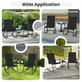 thumbnail image 5 of Spaco 2 Pieces Outdoor Rocking Chairs with Breathable Backrest, Patio Rocking Chair for Outdoor as Garden, Yard, Black, 5 of 10