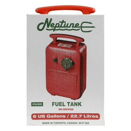 Caravan Gas Fuel Tank - Neptune 6-Gallon Fuel Tank, Red