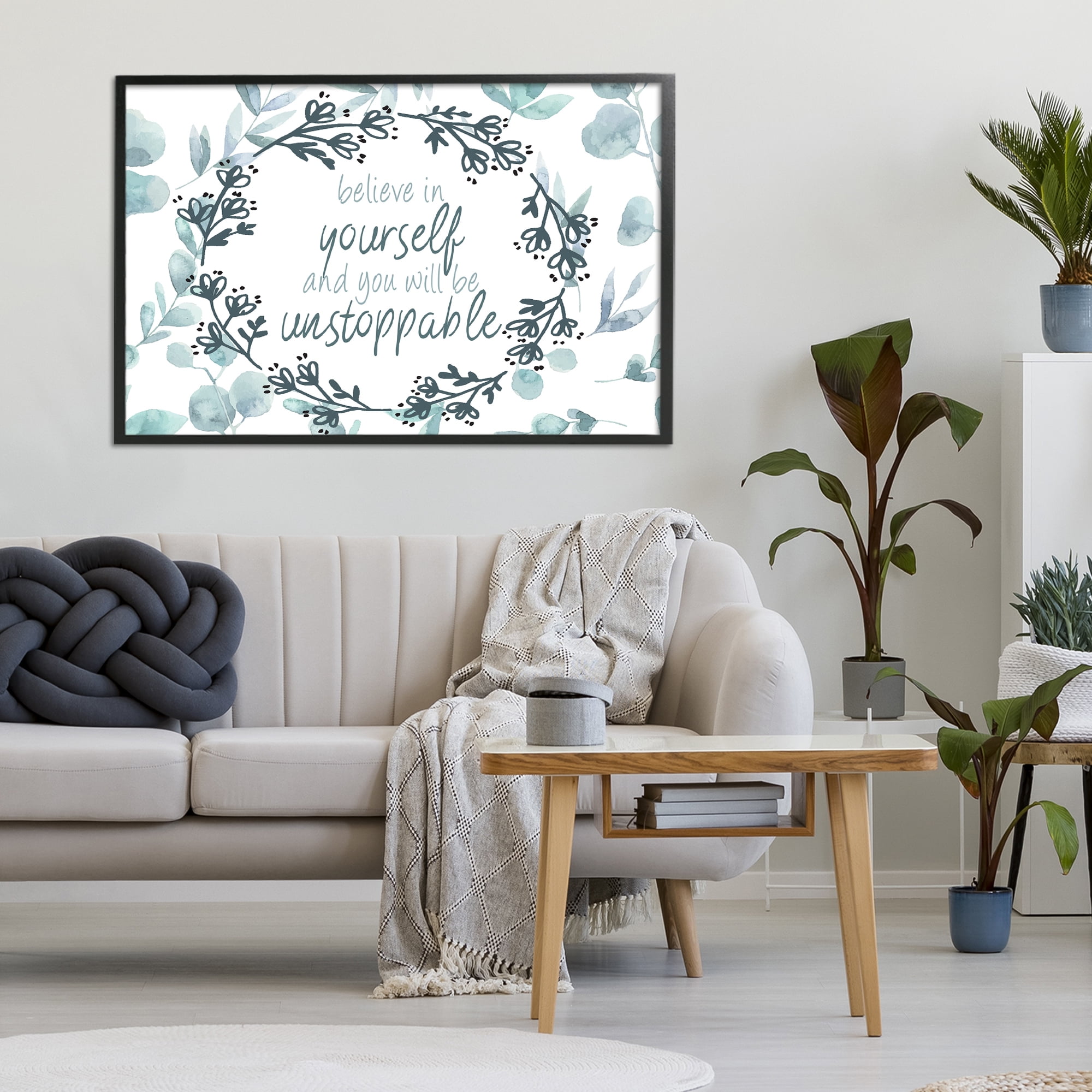 Stupell Industries You Will Be Unstoppable Black Framed Giclee Art, design by Kim Allen