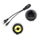 thumbnail image 3 of Kit de inyector divisor POE a prueba de agua de 2 pares, kit de cable de alimentación por Ethernet negro con conector DC de 5.5 x 2.1mm, 3 of 5