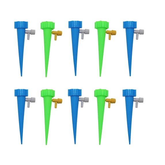 SAYOO Automatic Watering Timer, Adjustable Self Plant Dripping Watering Spikes for House Garden, Pot Culture, Blue Green