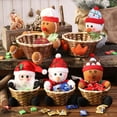 thumbnail image 2 of Cesta de almacenamiento de Navidad Caja de dulces Cesta de almacenamiento Titular Decoraciones de Navidad Regalos Suministros de Navidad, 2 of 8