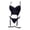 Black, variant on Lingerie for Women Decorative One Piece Bodywear with Strap Detail for at Home Styling Bodysuit