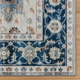 thumbnail image 4 of Crystal Print Micah Washable Traditional Oriental Blue Rectangular Indoor Area Rug by Gertmenian, 2x6 Runner, 4 of 6