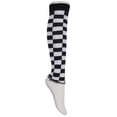 thumbnail image 2 of Womens Checkered Leg Warmer - Black/White, 2 of 2