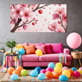 thumbnail image 5 of Cherry Blossom Themed Backdrop Banner Decorative Background with Delicate Pink Flowers and Red Cherries Party Decorations Spring Celebrations Photography Props Festival Decor, 5 of 7