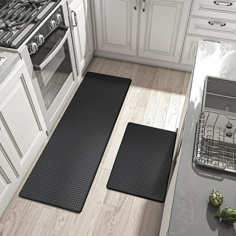 Insma Cushioned Anti-Fatigue Kitchen Floor Mat Rug Sets, Thick