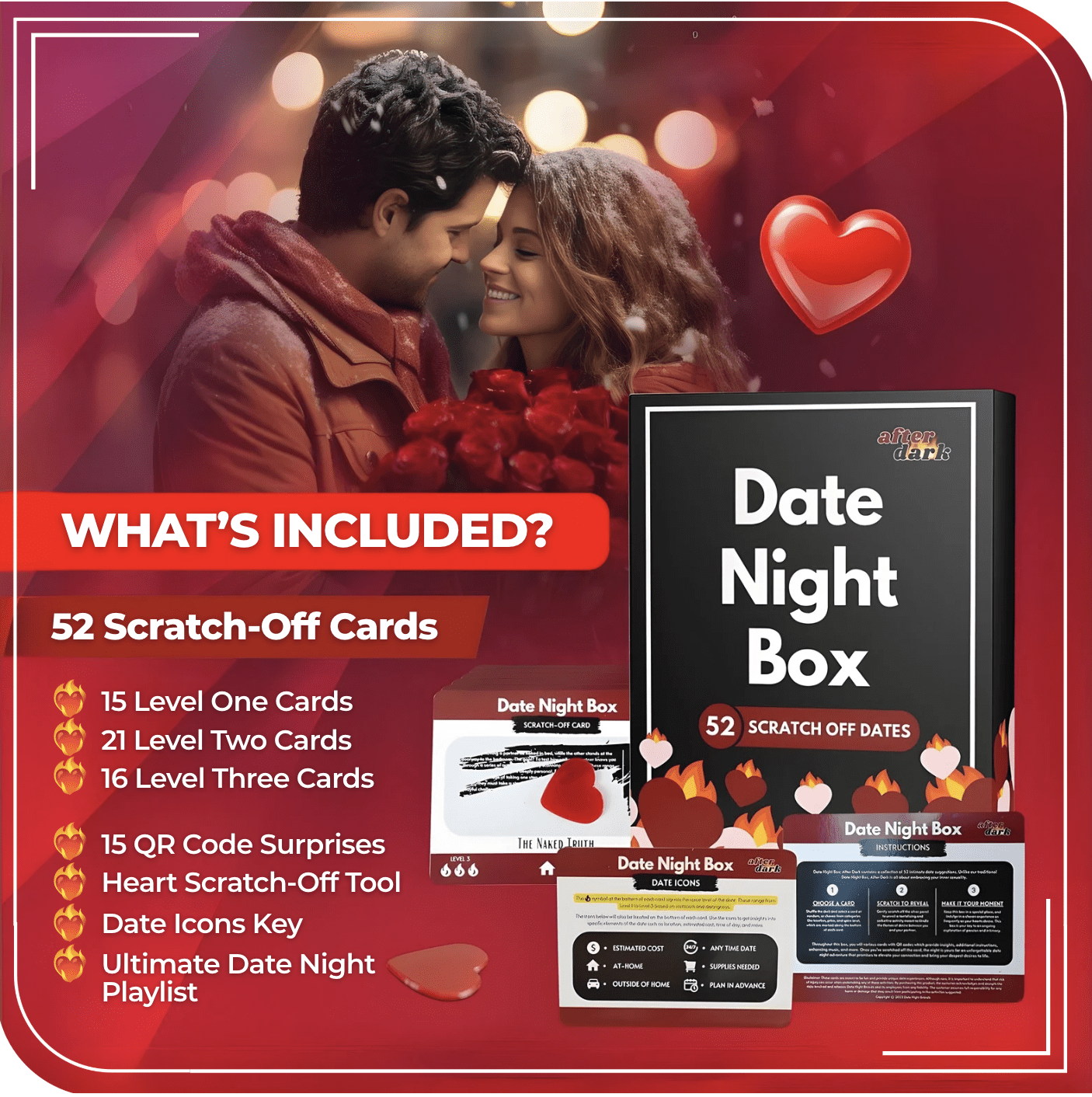 Date Night Box: After Dark - 52 Spicy & Intimate Scratch-Off Date Night Box: After Dark - 52 Spicy & Intimate Scratch-Off