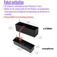 thumbnail image 2 of LaLaGreen Planter Box for Indoor Plants (16 Inch, 2 Pack) Black Rectangular Self Watering Flower Pot, Large Window Boxes Planters with Drai, 2 of 6
