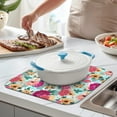 thumbnail image 2 of Microfibre Drying Mat for Kitchen Pioneer Dish Drying Drainer Mat Absorbent Colorful Floral Drying Mat Washing Up for Glass, Plate & Cup 16inch X 18inch, 2 of 7