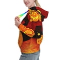 thumbnail image 2 of Sikiie Halloween Pumpkin Women's Casual Hoodies Long Sleeve Lightweight Pullover Tops Loose Sweatshirt-XX-Large, 2 of 7