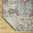thumbnail image 6 of Livabliss Harput Vintage Medallion Area Rug,5'3" x 7'3",Aqua, 6 of 9