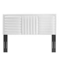 thumbnail image 3 of Tufted Headboard, Full Queen Size, White, Velvet, Mid Century Bedroom, Modern Contemporary Boutique HB35250, 3 of 9