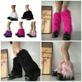 thumbnail image 2 of Yokua Fuzzy Faux Furs Leg Warmer Furs Heels Long Boot Cuffs Cover Carnivals Boot Cover, 2 of 20