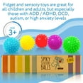 Spiky Sensory Balls (Pack of 5) Squeezy and Bouncy Fidget Toys / Sensory Toys BPA/Phthalate