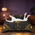 thumbnail image 3 of Homewish Black and Gold Duvet Cover Queen, Sun Moon Stars Queen Bedding, Black Reversible 3pcs, 1 Duvet Cover and 2 Pillowcases, 3 of 6
