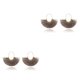 thumbnail image 1 of Jumpingount Pendientes creativos con borlas en forma de abanico para mujer, estilo nacional Ins, elegancia Vintage, moda, chica con estilo, joyería colgante Caqui 2piezas Jumpingount CBP207392, 1 of 5
