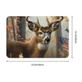 thumbnail image 3 of Balery American Wildlife Deer Forest Doormat, Durable Flannel Fabric, Waterproof Stain and Fade Resistant, Low Profile,Indoor Outdoor Door Mats, Easy Clean Patio Entrance Mat, 16x24in, 3 of 9