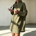 thumbnail image 2 of Admvng Shirt for Women Long Sleeve Button-Down Casual Loose Fit Blouse, 2 of 7