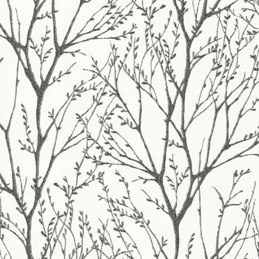 Brewster Irvin Grey Birch Tree Wallpaper - Walmart.com