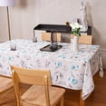 thumbnail image 2 of Blue Oval Tablecloth 60X84 Inch Green Floral Table Cloth Waterproof Spill-Proof & Oil-Proof Table Cover for Indoor Outdoor Party Decor, 2 of 6