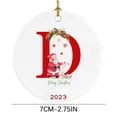 thumbnail image 3 of Decoraciones de Halloween, adornos de Halloween, colgante de decoración para árbol de Navidad, decoración navideña personalizada de 26 letras, decoración para árbol de Navidad, regalo de Navidad, ador, 3 of 3