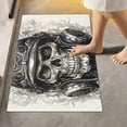 thumbnail image 2 of Bathroom Rug Mats Skull Art Tattoo Print, Bath Mats for Bathroom Non-Slip, Super Soft and Water Absorbent, Microfiber Bath Rugs, Bathroom Rugs for Bathroom Floor, Tub and Shower, 17.3"x13.4", 2 of 4