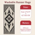 thumbnail image 6 of Hallway Runner Rug 2'x6' Washable Area Rugs Non Slip Laundry Rug Runner Floor Carpet Runners for Hallways Entryway Laundry Room Kitchen, 6 of 11