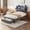 Dark Gray1, variant on BSHTI Beige Linen Twin Bed Frame with Under-Bed Storage Drawer – Sturdy Platform Bed Base, No Box Spring Needed – Upholstered Frame for Bedroom, Guest Room, Small Space