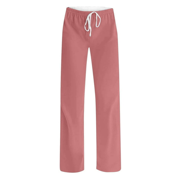 Feancey Plus Size Pajamas Pants for Women Elastic Waist Drawstring