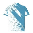 thumbnail image 5 of Fnnxeal Men's XL Polo Shirt, Sky Blue - Golf & Casual, Artistic Asymmetric Print, Polyester Spandex, Breathable Quick Dry, 5 of 5