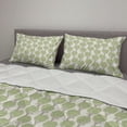 thumbnail image 2 of Tree Comforter & Sham Bedding Set, Abstract Art Curvy Leaves Ornaments Calm Forest Illustration, 3 pcs Duvet Set Microfiber Filling Quilt, 5 Sizes, Pistachio Green Eggshell, by Ambesonne, 2 of 4