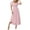 Light Pink, variant on Maxi Dresses for Women, Square Neck Flutter Sleeve Smocked Dress with Pockets, for Various Occasions