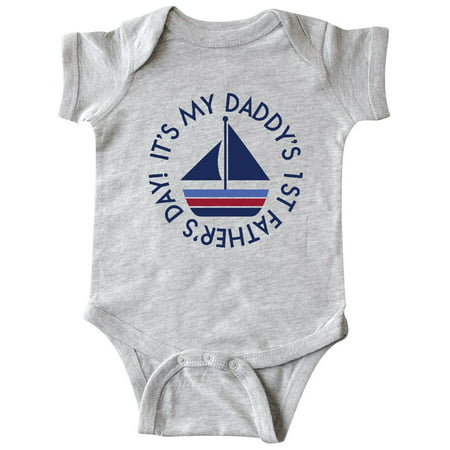 1st Fathers Day Sailboat Infant Creeper (Best 22 Foot Sailboat)