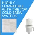 thumbnail image 2 of WWS-Impresa 30 Pack Cold Brew Paper Filter Bags Compatible Replacement for Toddy(R)® & OXO BREW - 11.25'' x 13'' - Quick Drain, 2 of 4