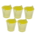 thumbnail image 1 of 5 cubos decorativos de metal, mini maceteros multifuncionales, ideales para fiestas, Amarillo, 1 of 9