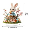thumbnail image 3 of CenterPC Table Decorations Easter 2D Festive Visual Tabletop Ornament 20Cm for Living Room Bedroom, 3 of 8
