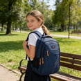 thumbnail image 6 of Large Capacity Solid Color Backpack for Students, Fashion Waterproof School Bag with Padded Straps, Durable Lightweight Bookbag for Daily Campus Commute, Perfect Back to School Gift, 6 of 6